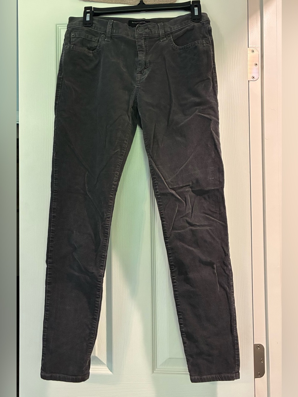 Banana Republic Men's Skinny Corduroy Jeans in Charcoal